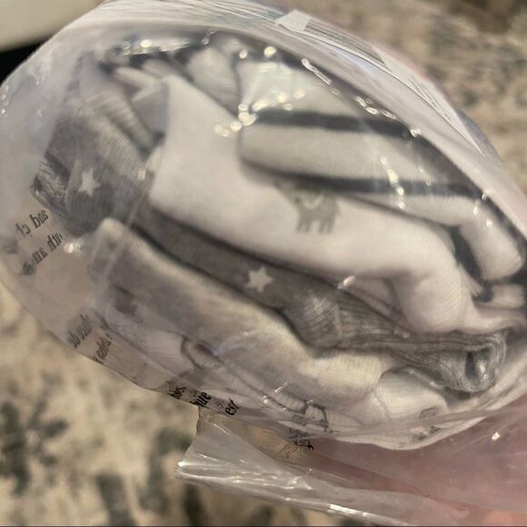 Simple Joys by Carter's Unisex Long-Sleeve Bodysuit, Pack of 5 - Picture 3 of 5